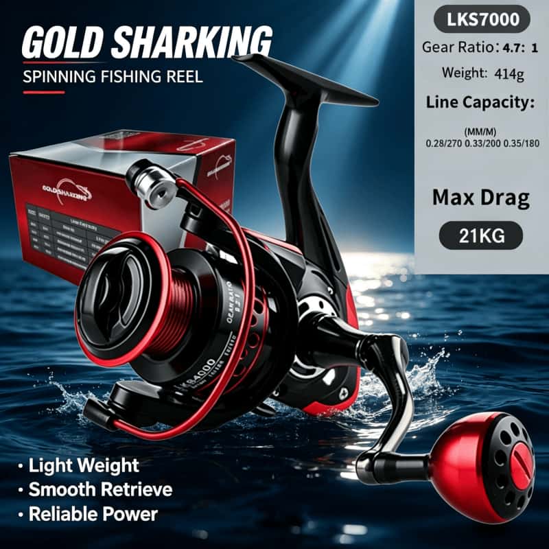 GOLD SHARKING-Spinning Reel, M - Daiwa Reel Fuego recension och pris