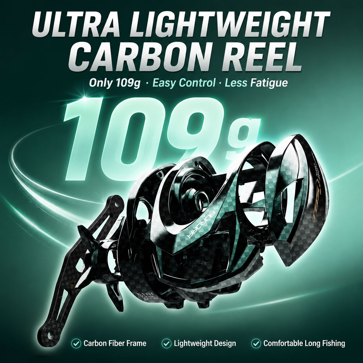 HASIDA Aurora AirCF Carbon BFS - Spincast Reel recension och pris