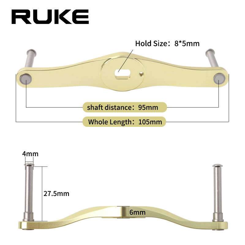 RUKE 1pc Fishing Reel Handle A - Spincast Reel recension och pris