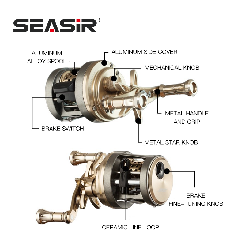 SEASIR JH All METAL Drum Baitc - Abu Garcia Reel Max recension och pris