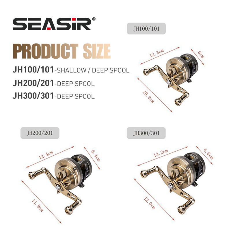 SEASIR JH All METAL Drum Baitc - Abu Garcia Reel Max recension och pris