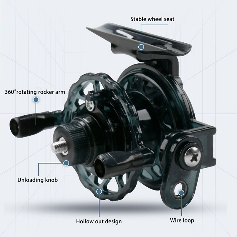 New 1pcs 1:1 Portable High Qua - Ice Fishing Reel recension och pris